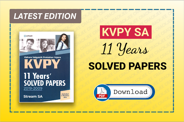 Arihant KVPY Stream SA Previous Years Solved Papers ebook pdf download link