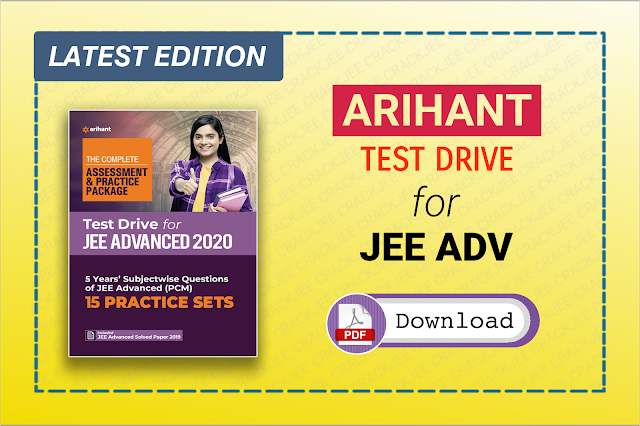 Arihant Test Drive 2021 for JEE Advanced Free Ebook View and Download Link