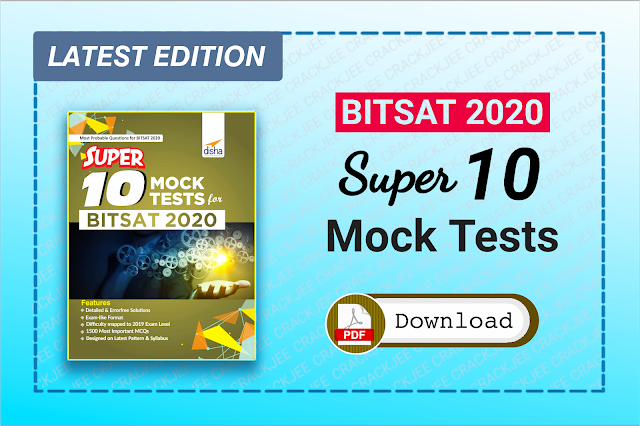 Download Disha BITSAT Super 10 Mock Tests Pdf